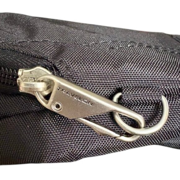 Travelon Anti-Theft Classic Essential Messenger Bag - Black/Gray - Medium - Picture 6 of 14